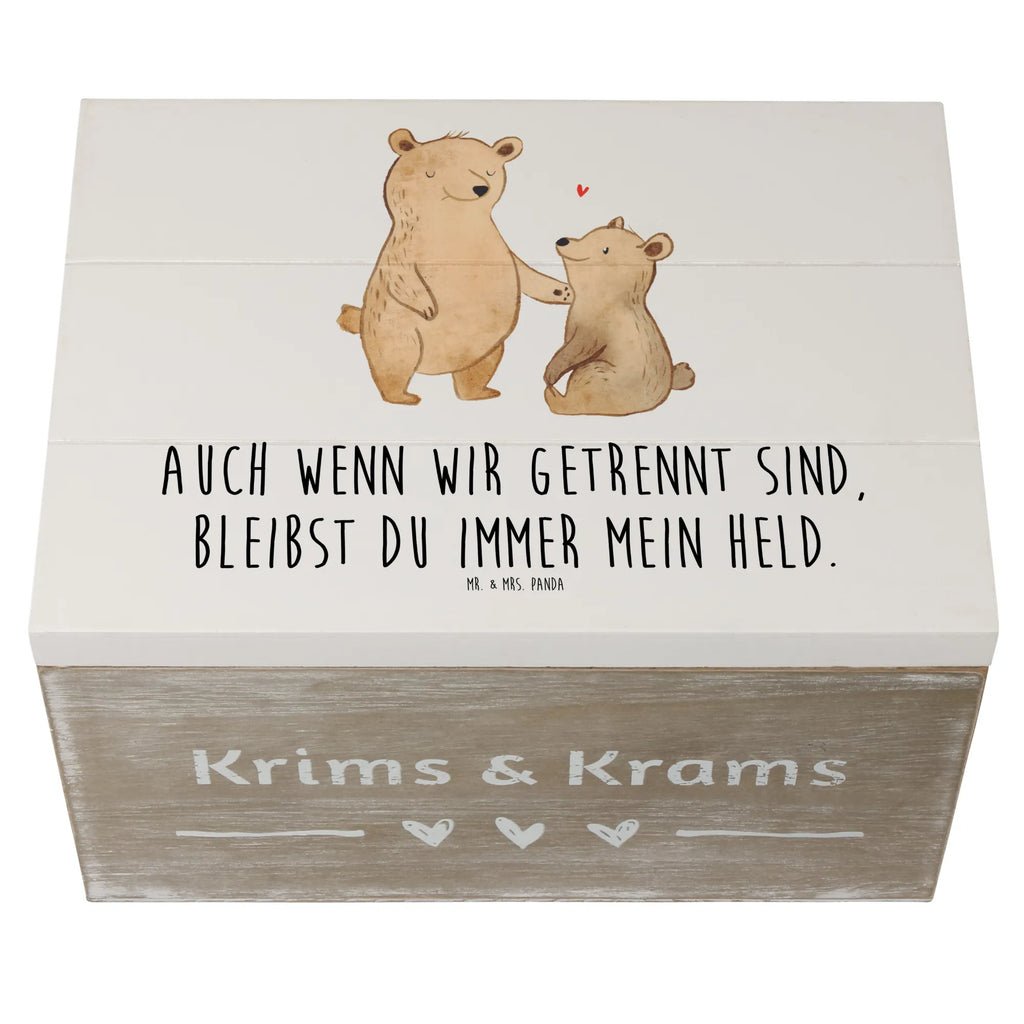 Wooden chest Auch wenn wir getrennt sind, bleibst du immer mein Held. Erinnerungskiste, Kiste, Dekokiste, Holzkiste, Erinnerungsbox, Schatzkiste, Geschenkdose, Truhe, Geschenkbox, XXL, Schatulle, Aufbewahrungsbox