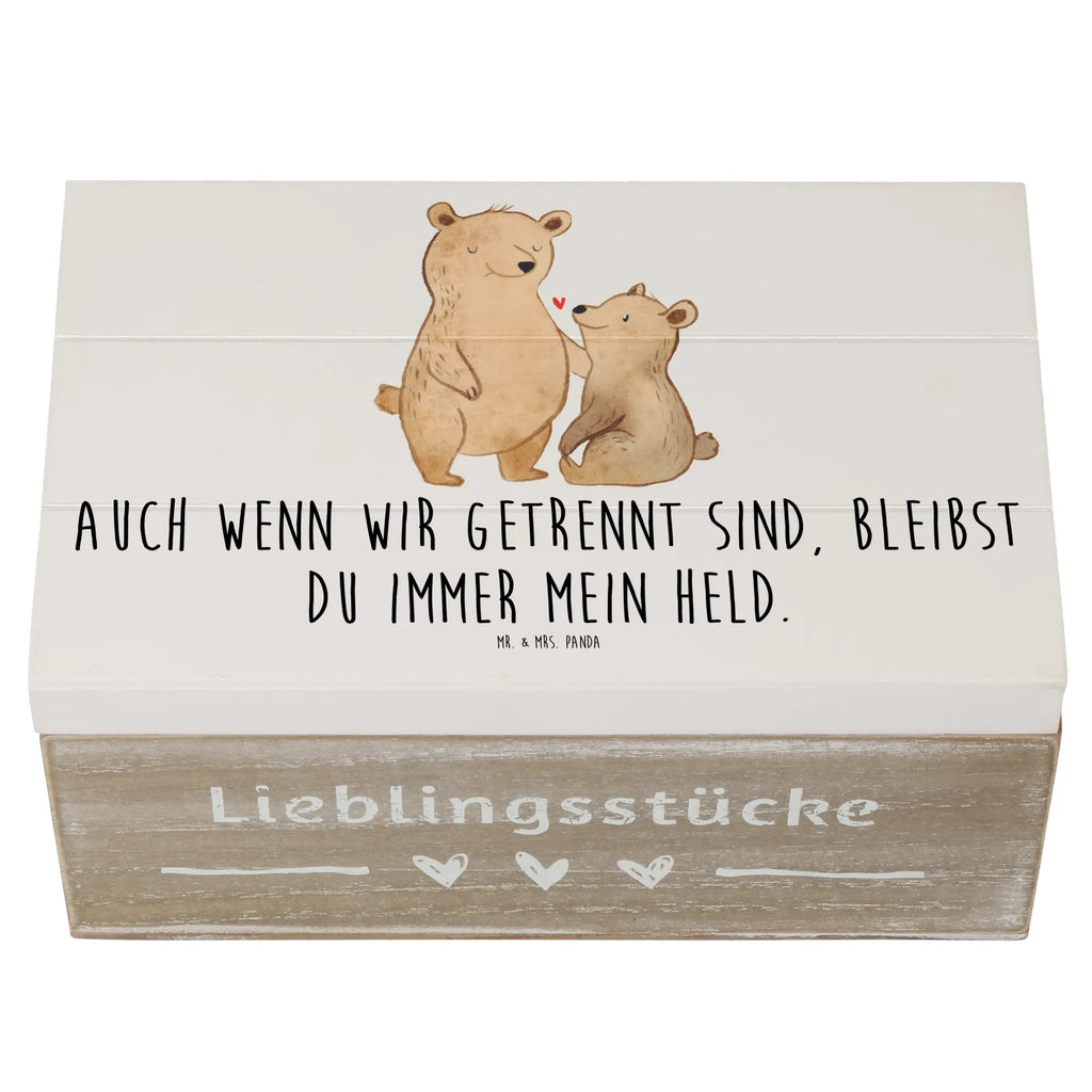 Wooden chest Auch wenn wir getrennt sind, bleibst du immer mein Held. Erinnerungskiste, Kiste, Dekokiste, Holzkiste, Erinnerungsbox, Schatzkiste, Geschenkdose, Truhe, Geschenkbox, XXL, Schatulle, Aufbewahrungsbox