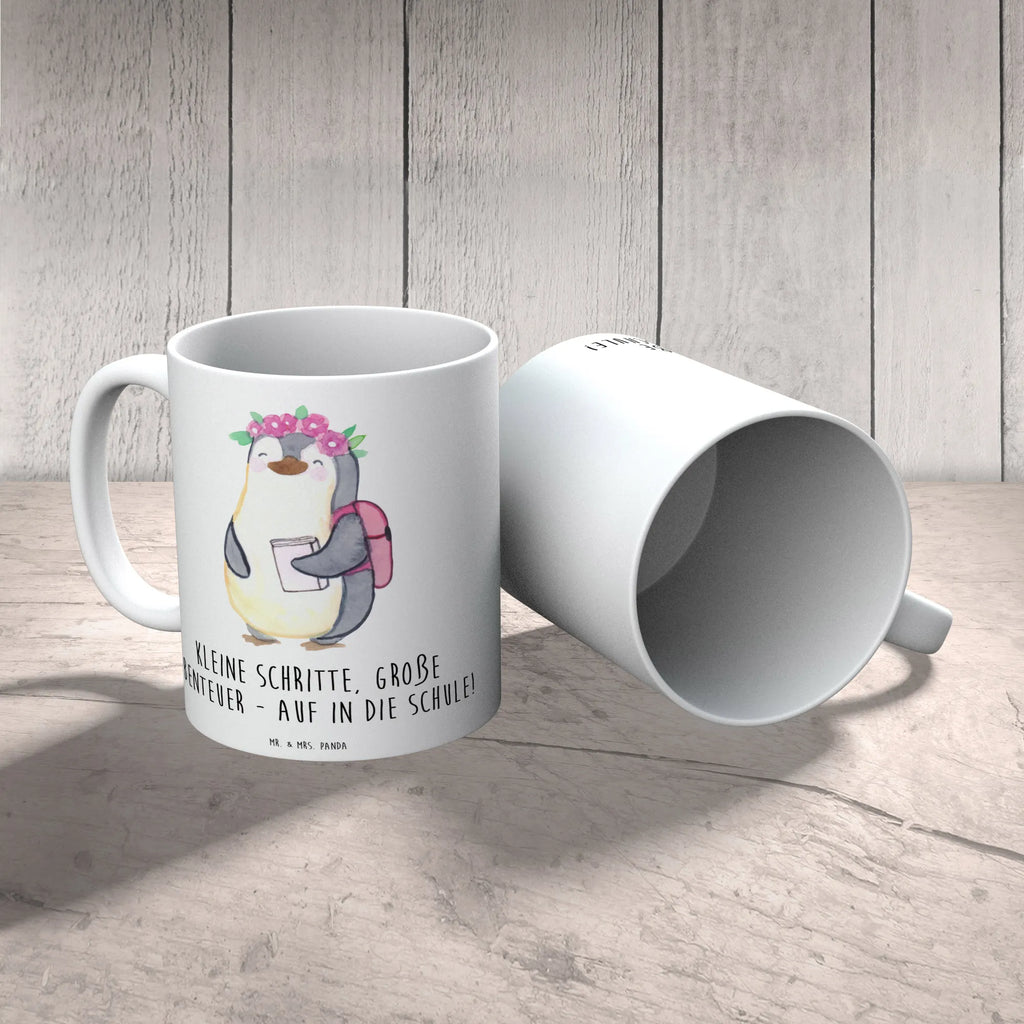 Tasse Schulanfang Abenteuer Kaffeetasse, Geschenktasse, Tasse mit Motiven, Tasse, Tasse mit Zitaten, Teetasse, Porzellantasse, Bürotasse, Keramiktasse, sprüche, zitate, spruch kollektion, inspiration, motivation, lebensweisheiten, geschenkideen, wanddeko, wohnaccessoires, sprüche sammlung, schöne sprüche, glück, liebe, freude, lächeln, alltag verschönern, nachhaltige geschenke, dekoration, kreativ, einzigartig, shopify, mr and mrs panda