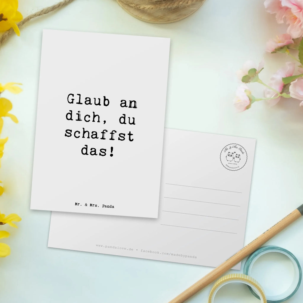 Postkarte Spruch Schulanfang Glaube Postkarte, Geschenkkarte, Dankeskarte, Ansichtskarten, Karte, Einladungskarten Geburtstag, Ansichtskarte, Einladung Geburtstag, Grußkarte, Geburtstagskarte, Einladung, Einladungskarte, sprüche, zitate, spruch kollektion, inspiration, motivation, lebensweisheiten, geschenkideen, wanddeko, wohnaccessoires, sprüche sammlung, schöne sprüche, glück, liebe, freude, lächeln, alltag verschönern, nachhaltige geschenke, dekoration, kreativ, einzigartig, shopify, mr and mrs panda
