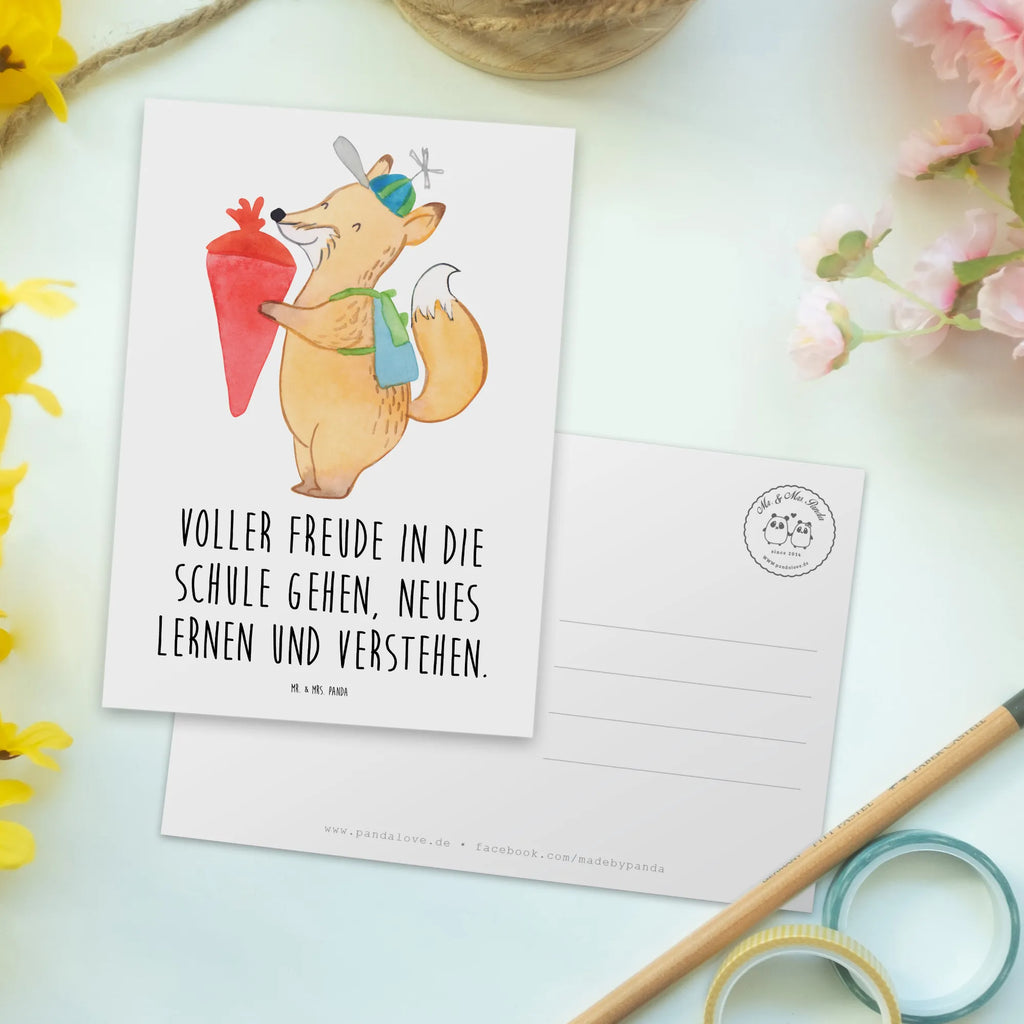 Postcard Voller Freude in die Schule gehen, Neues lernen und verstehen. Karte, Ansichtskarte, Geschenkkarte, Geburtstagskarte, Dankeskarte, Ansichtskarten, Einladung, Grußkarte, Einladungskarte, Postkarte, Einladung Geburtstag, Einladungskarten Geburtstag