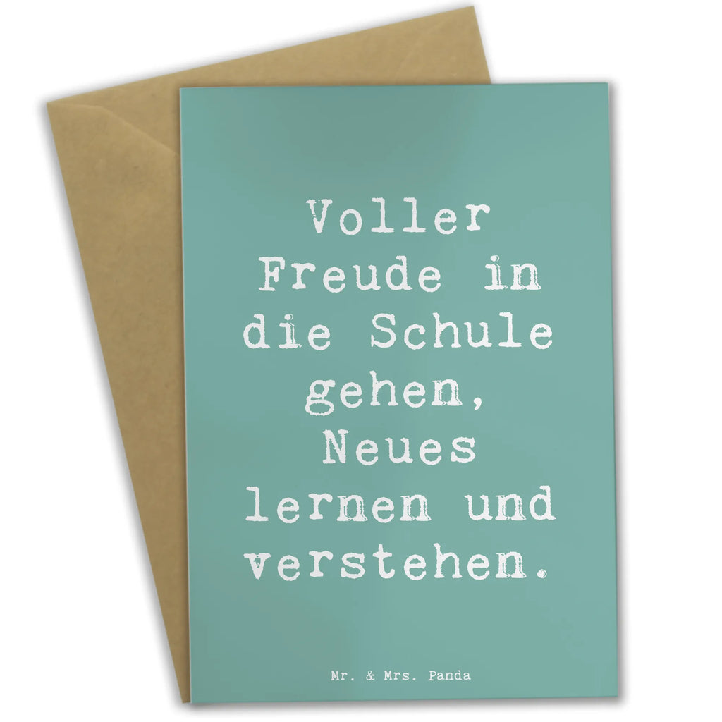 Grußkarte Spruch Schulanfang Freude Ansichtskarten, Glückwunschkarte, Geburtstagskarte, Klappkarte, Einladungskarte, Hochzeitskarte, Grußkarte, Karte