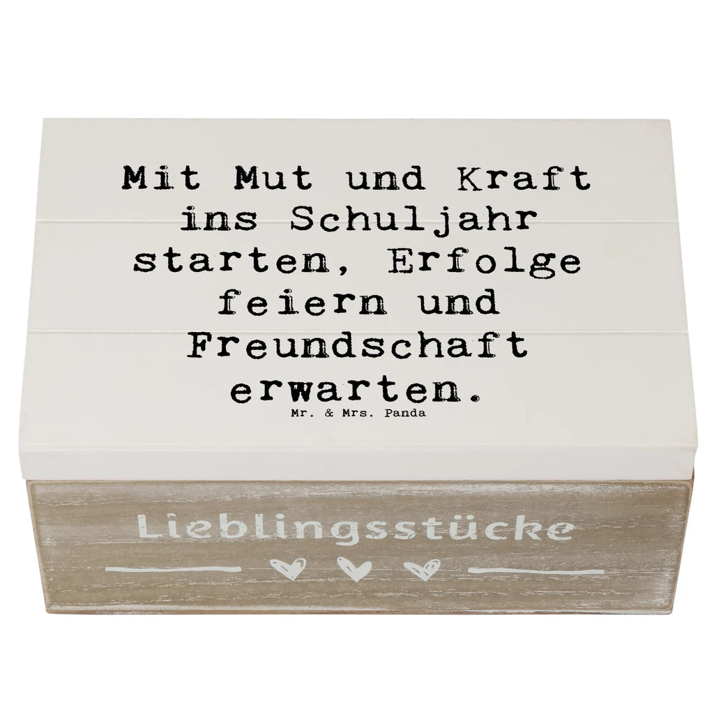 Holzkiste Spruch Mutiger Schulanfang Erinnerungskiste, Geschenkdose, Geschenkbox, Schatulle, Aufbewahrungsbox, Truhe, Erinnerungsbox, XXL, Kiste, Holzkiste, Dekokiste, Schatzkiste