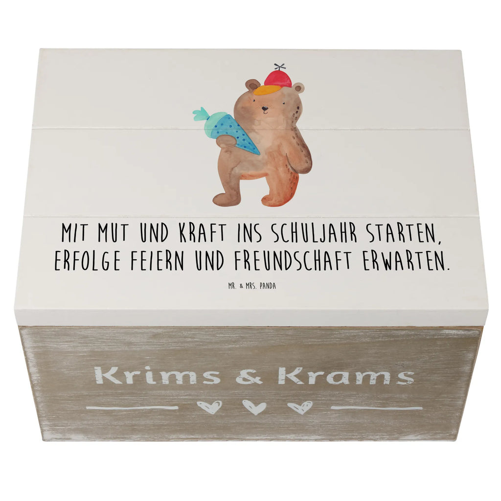 Wooden chest Mit Mut und Kraft ins Schuljahr starten, Erfolge feiern und Freundschaft erwarten. Geschenkbox, Erinnerungsbox, Dekokiste, Erinnerungskiste, Schatzkiste, Kiste, Truhe, Schatulle, Aufbewahrungsbox, Geschenkdose, Holzkiste, XXL