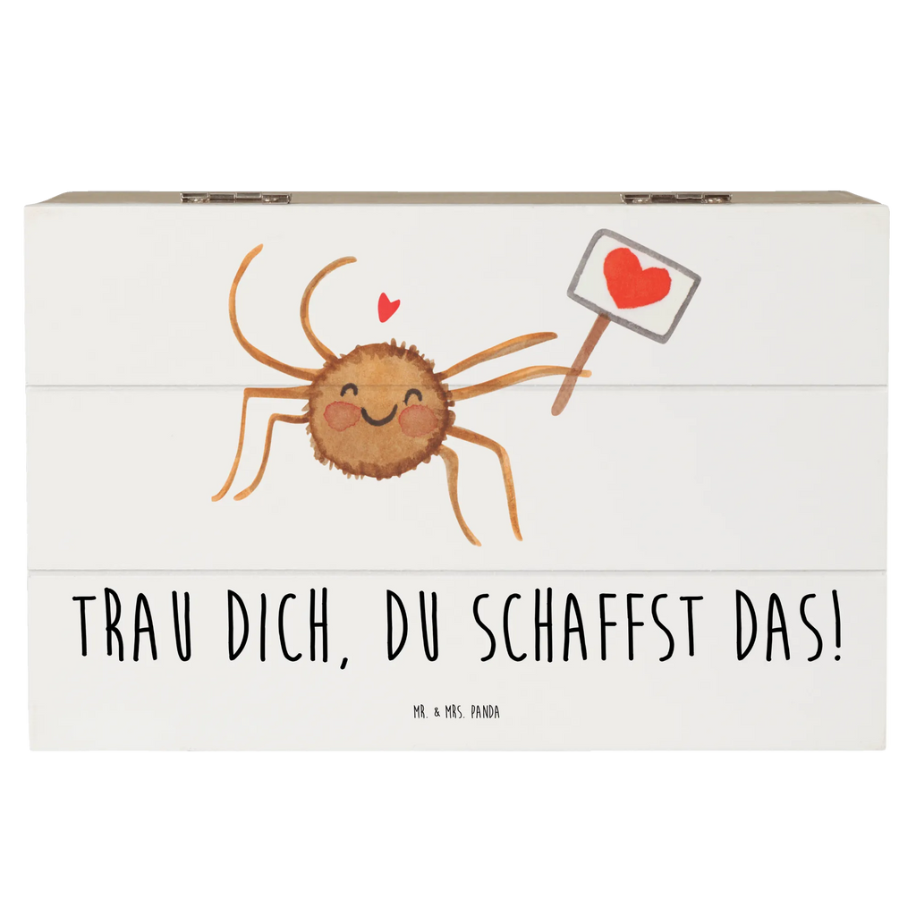 Holzkiste Angst überwinden Dekokiste, XXL, Aufbewahrungsbox, Erinnerungsbox, Kiste, Schatulle, Holzkiste, Schatzkiste, Erinnerungskiste, Geschenkdose, Truhe, Geschenkbox