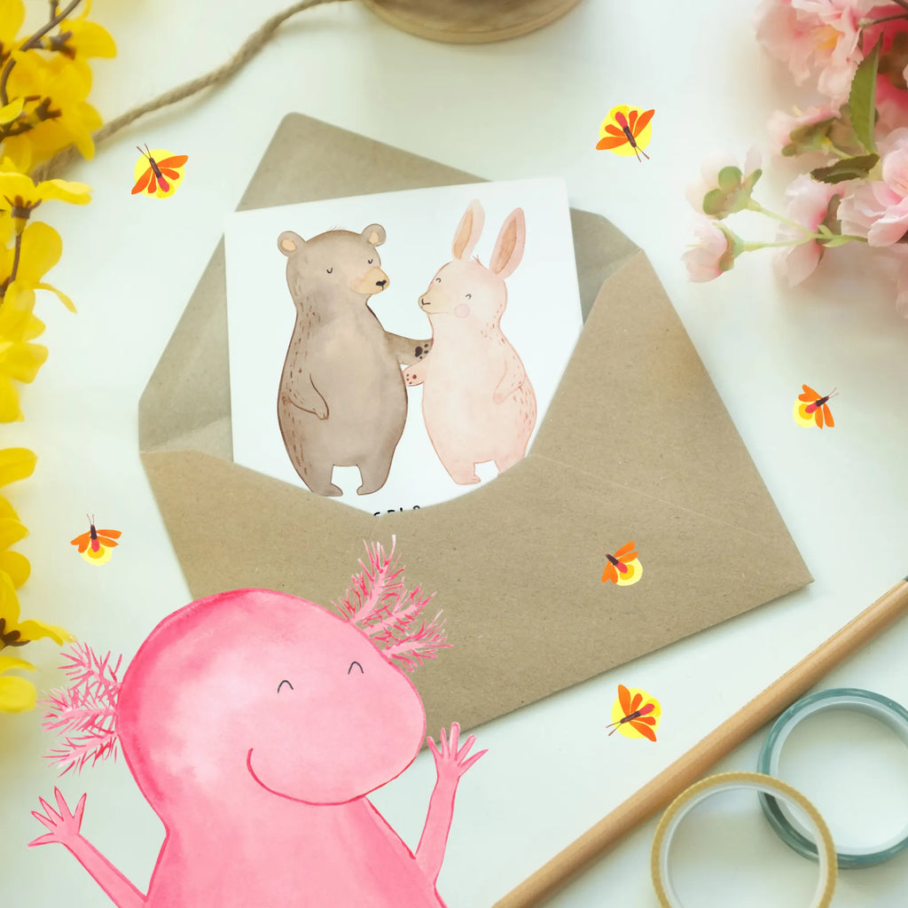 Greetings card Sei du selbst und die richtigen Freunde kommen von alleine! Karte, Klappkarte, Hochzeitskarte, Einladungskarte, Glückwunschkarte, Geburtstagskarte, Ansichtskarten, Grußkarte