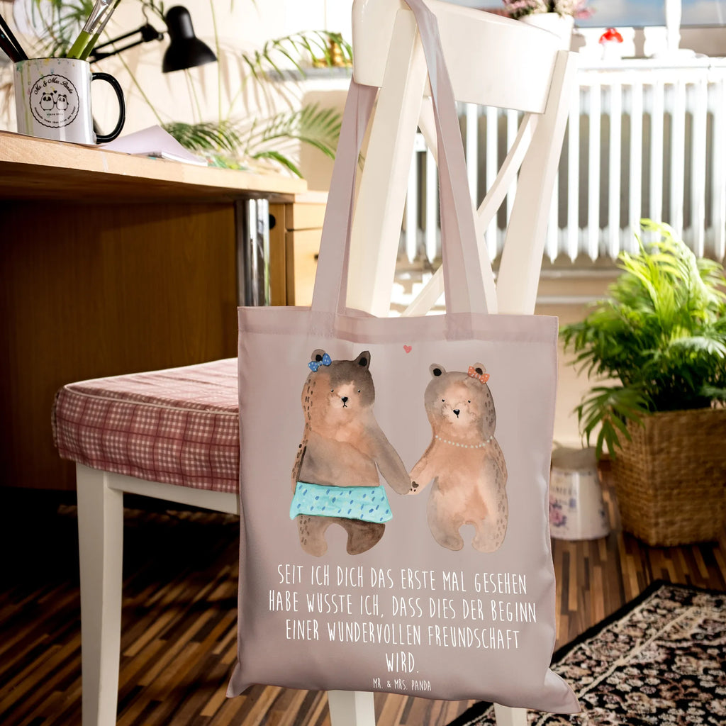 Tote bag Seit ich dich das erste Mal gesehen habe wusste ich, dass dies der Beginn einer wundervollen Freundschaft wird. Beuteltasche, Jutetasche, Tasche, Umhängetasche, Stofftasche, Badetasche, Jutebeutel, Laptoptasche, Tragetasche, Strandtasche, Einkaufstüte, Schultertasche, Beutel, Stoffbeutel, Shopper, Einkaufstasche