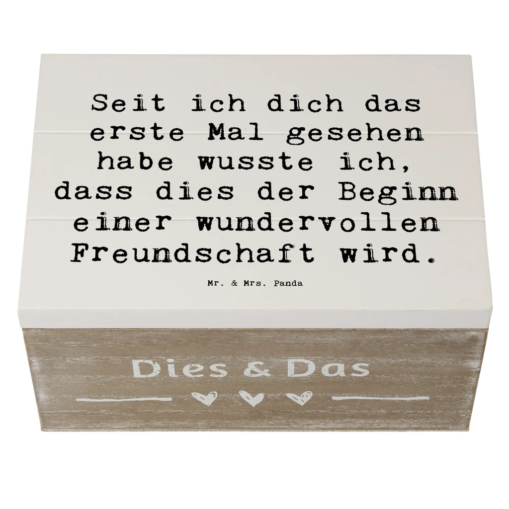 Wooden chest Saying Seit ich dich das erste Mal gesehen habe wusste ich, dass dies der Beginn einer wundervollen Freundschaft wird. Geschenkdose, Dekokiste, Erinnerungsbox, Geschenkbox, Aufbewahrungsbox, XXL, Kiste, Holzkiste, Erinnerungskiste, Schatzkiste, Schatulle, Truhe