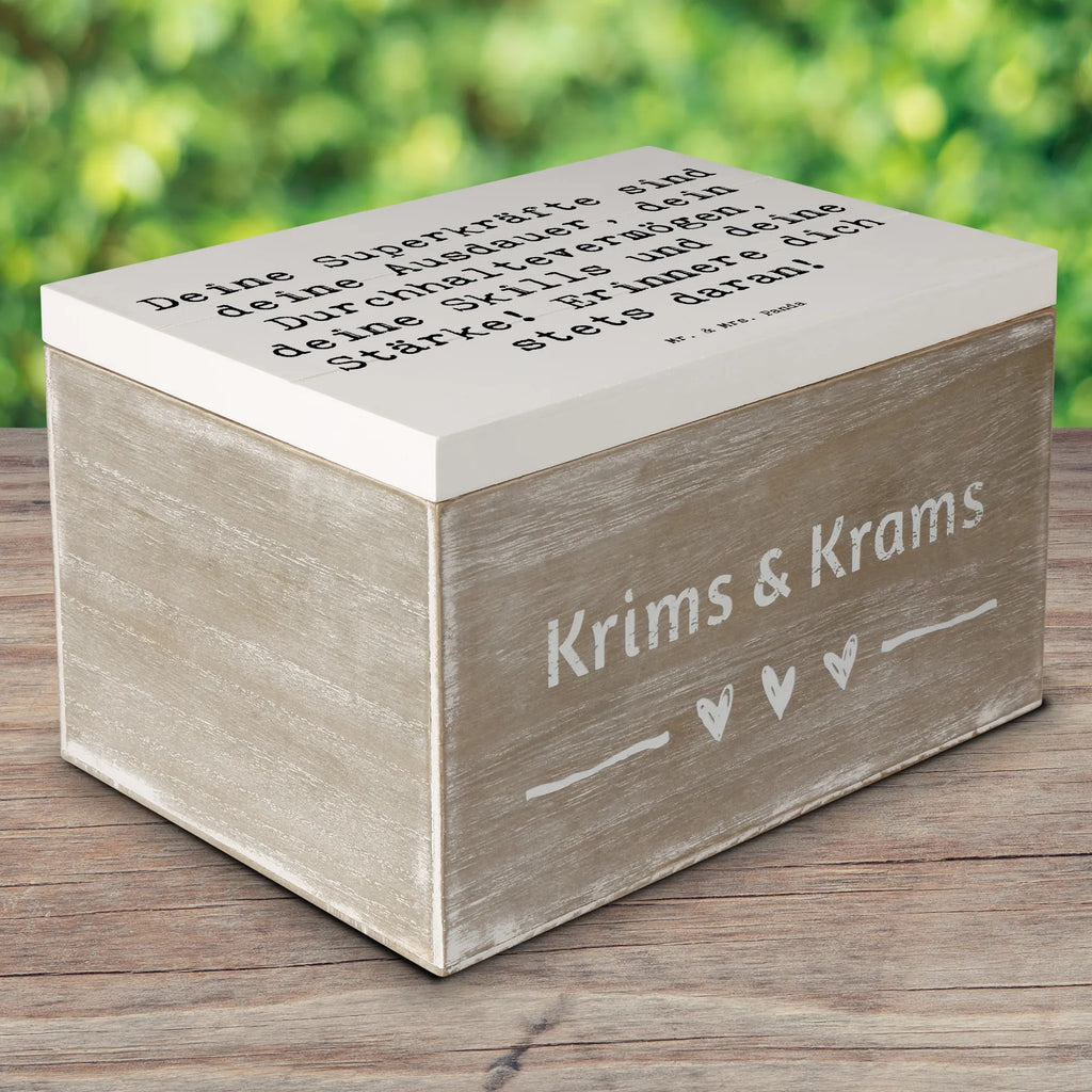 Holzkiste Spruch Sportliche Wettkämpfe Superkräfte Geschenkbox, XXL, Schatzkiste, Erinnerungskiste, Truhe, Dekokiste, Holzkiste, Aufbewahrungsbox, Schatulle, Kiste, Erinnerungsbox, Geschenkdose