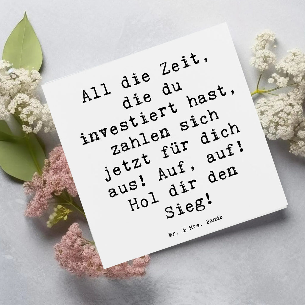 Deluxe Card Saying All die Zeit, die du investiert hast, zahlen sich jetzt für dich aus! Auf, auf! Hol dir den Sieg! Geburtstagskarte, Glückwunschkarte, Karte, Hochwertige Grußkarte, Einladungskarte, Hochwertige Klappkarte, Klappkarte, Grußkarte, Hochzeitskarte