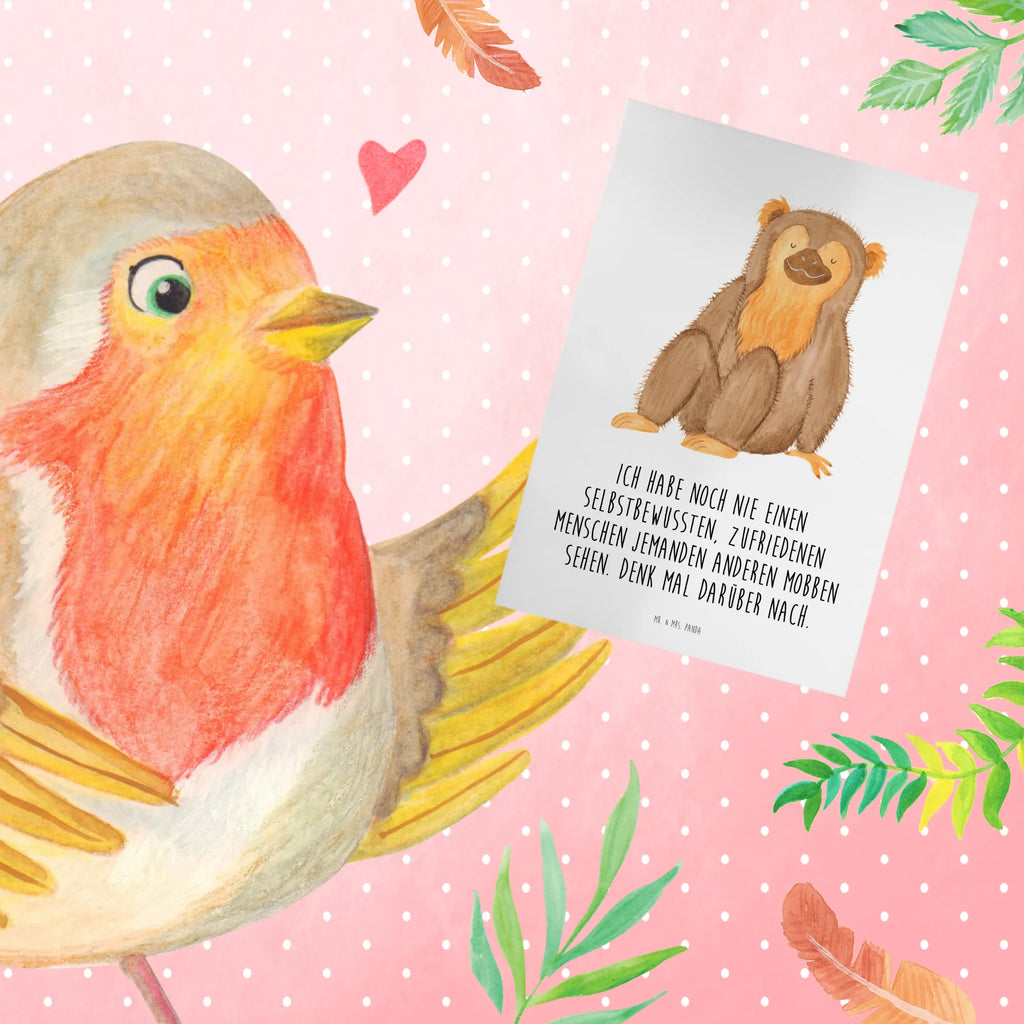 Greetings card Ich habe noch nie einen selbstbewussten, zufriedenen Menschen jemanden anderen mobben sehen. Denk mal darüber nach. Hochzeitskarte, Grußkarte, Karte, Geburtstagskarte, Klappkarte, Glückwunschkarte, Einladungskarte, Ansichtskarten