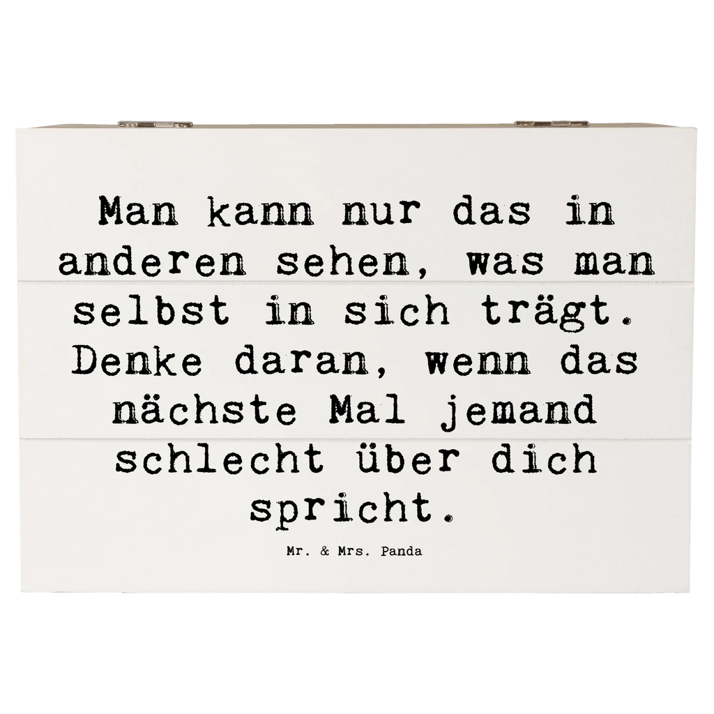 Holzkiste Spruch Mobbing bewältigen Spiegelbild Schatulle, XXL, Erinnerungsbox, Truhe, Schatzkiste, Geschenkbox, Kiste, Aufbewahrungsbox, Holzkiste, Dekokiste, Erinnerungskiste, Geschenkdose