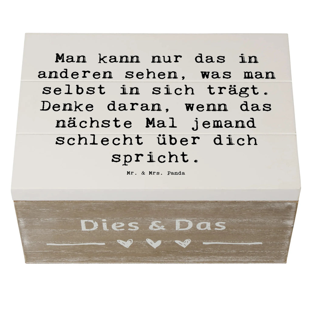Holzkiste Spruch Mobbing bewältigen Spiegelbild Schatulle, XXL, Erinnerungsbox, Truhe, Schatzkiste, Geschenkbox, Kiste, Aufbewahrungsbox, Holzkiste, Dekokiste, Erinnerungskiste, Geschenkdose
