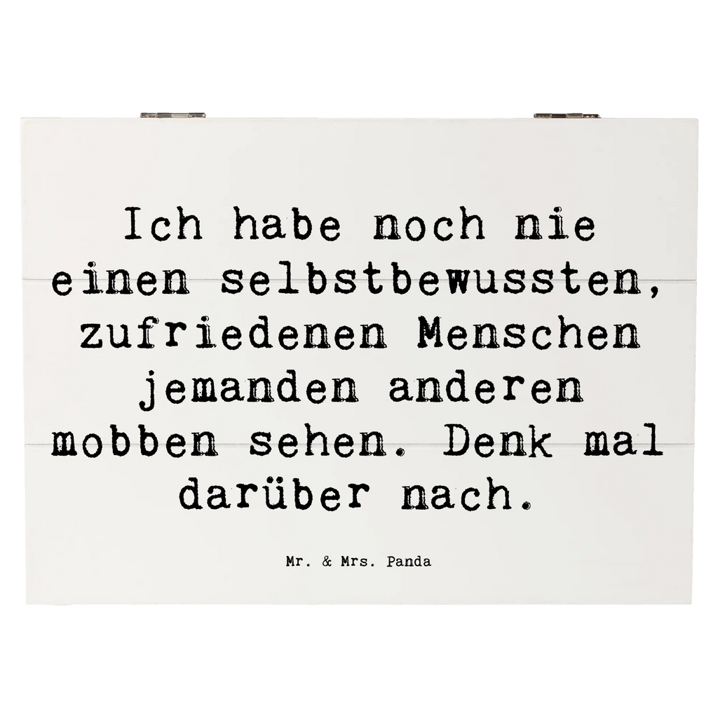 Holzkiste Spruch Mobbing bewältigen Aufbewahrungsbox, Erinnerungsbox, Holzkiste, Geschenkdose, Dekokiste, Geschenkbox, Schatzkiste, Schatulle, Erinnerungskiste, Kiste, Truhe, XXL