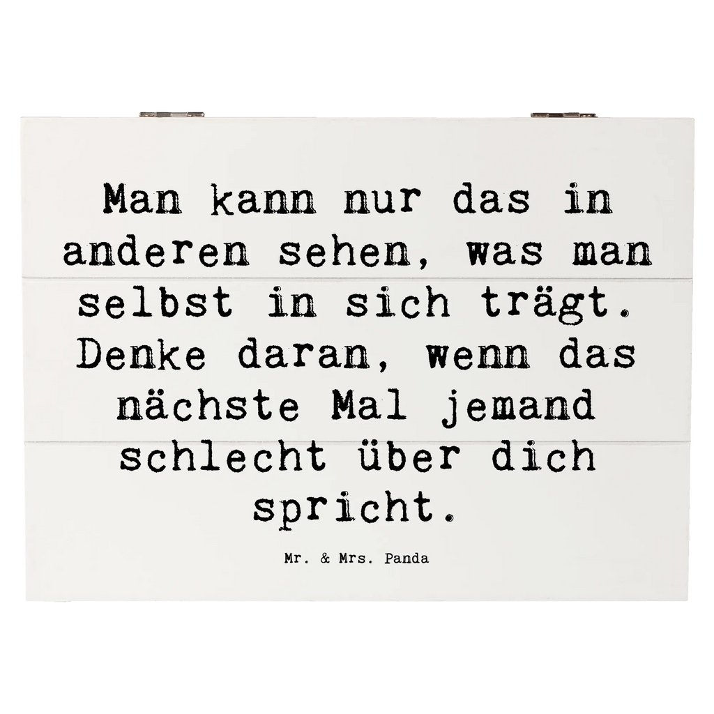 Holzkiste Spruch Mobbing bewältigen Spiegelbild Schatulle, XXL, Erinnerungsbox, Truhe, Schatzkiste, Geschenkbox, Kiste, Aufbewahrungsbox, Holzkiste, Dekokiste, Erinnerungskiste, Geschenkdose