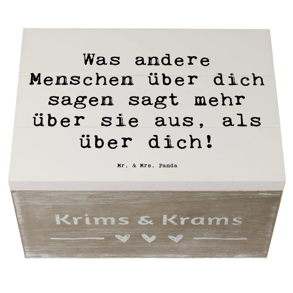 Holzkiste Spruch Mobbing bewältigen Selbstwert Aufbewahrungsbox, Dekokiste, Schatzkiste, Erinnerungsbox, Erinnerungskiste, Truhe, Holzkiste, Schatulle, Kiste, Geschenkdose, Geschenkbox, XXL