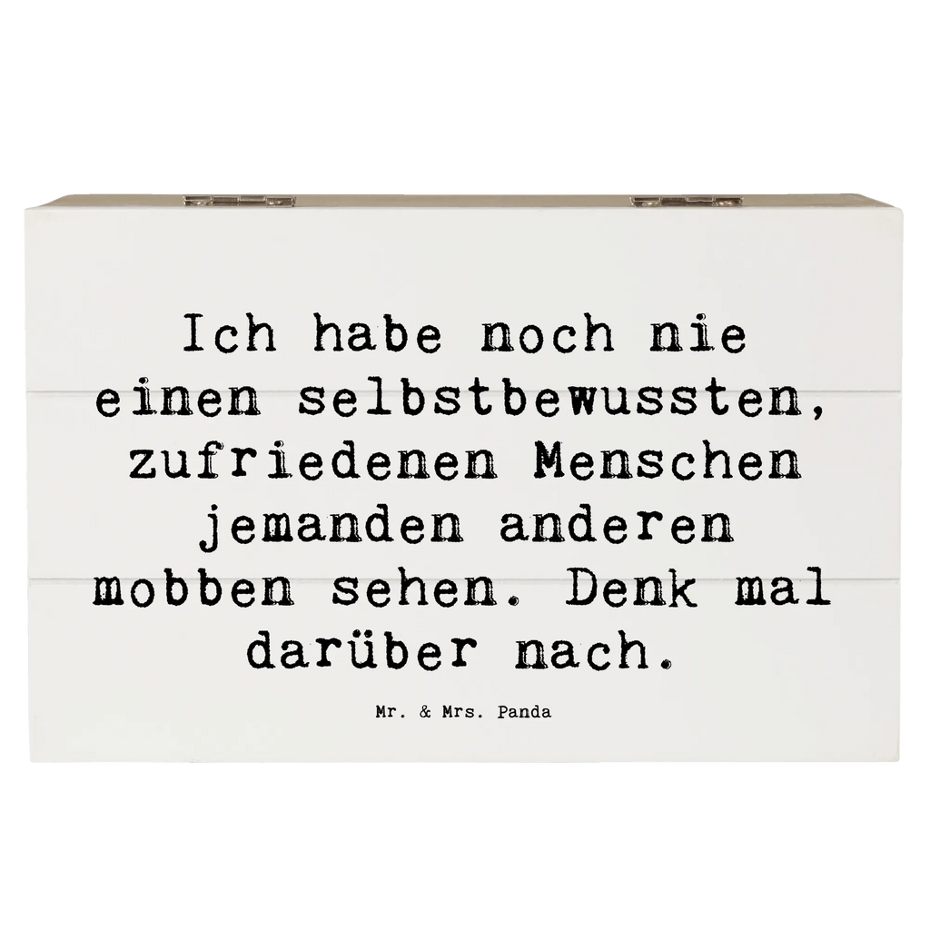 Holzkiste Spruch Mobbing bewältigen Aufbewahrungsbox, Erinnerungsbox, Holzkiste, Geschenkdose, Dekokiste, Geschenkbox, Schatzkiste, Schatulle, Erinnerungskiste, Kiste, Truhe, XXL