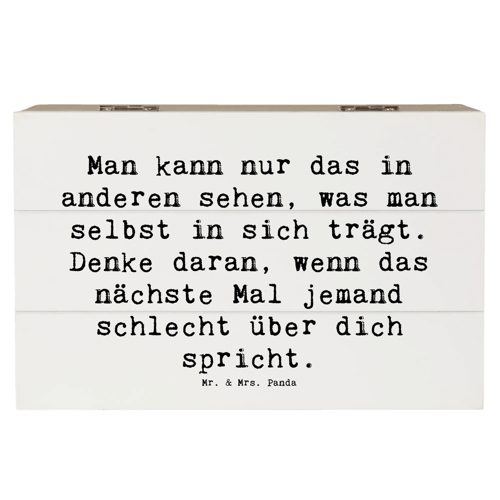 Holzkiste Spruch Mobbing bewältigen Spiegelbild Schatulle, XXL, Erinnerungsbox, Truhe, Schatzkiste, Geschenkbox, Kiste, Aufbewahrungsbox, Holzkiste, Dekokiste, Erinnerungskiste, Geschenkdose