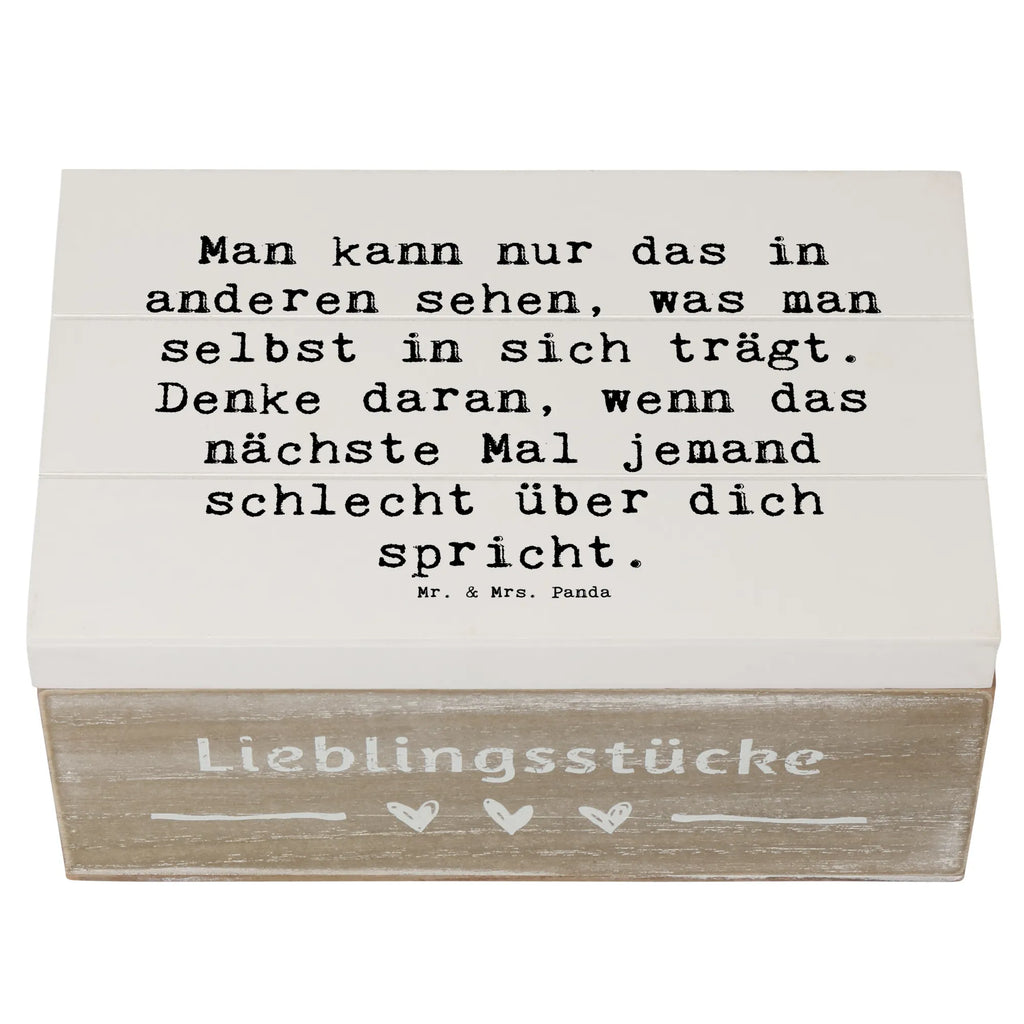 Holzkiste Spruch Mobbing bewältigen Spiegelbild Schatulle, XXL, Erinnerungsbox, Truhe, Schatzkiste, Geschenkbox, Kiste, Aufbewahrungsbox, Holzkiste, Dekokiste, Erinnerungskiste, Geschenkdose