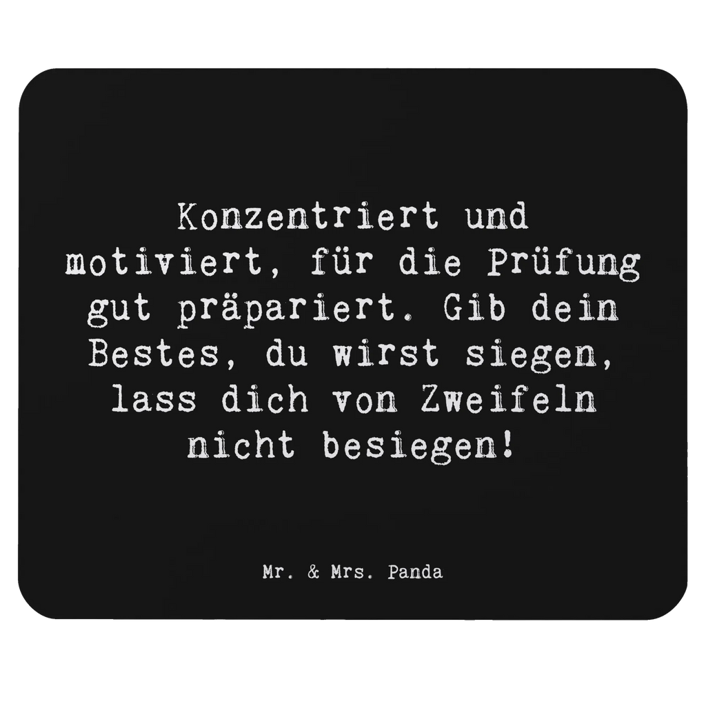Mouse mat Saying Konzentriert und motiviert, für die Prüfung gut präpariert. Gib dein Bestes, du wirst siegen, lass dich von Zweifeln nicht besiegen! Mousepad, Büroausstattung, PC Zubehör, Computer zubehör, Einzigartiges Mauspad, Arbeitszimmer, Mauspad Büro, Mauspad, Designer Mauspad, Mausunterlage