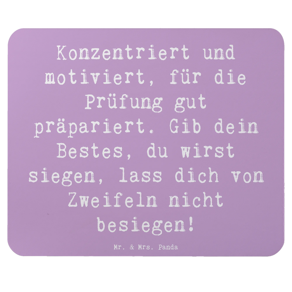 Mouse mat Saying Konzentriert und motiviert, für die Prüfung gut präpariert. Gib dein Bestes, du wirst siegen, lass dich von Zweifeln nicht besiegen! Mousepad, Büroausstattung, PC Zubehör, Computer zubehör, Einzigartiges Mauspad, Arbeitszimmer, Mauspad Büro, Mauspad, Designer Mauspad, Mausunterlage