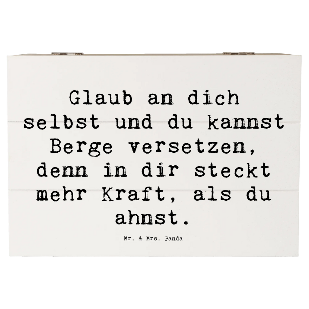 Holzkiste Spruch Selbstvertrauen stärken Erinnerungsbox, Erinnerungskiste, Truhe, Kiste, Dekokiste, Geschenkdose, Holzkiste, XXL, Schatzkiste, Schatulle, Aufbewahrungsbox, Geschenkbox