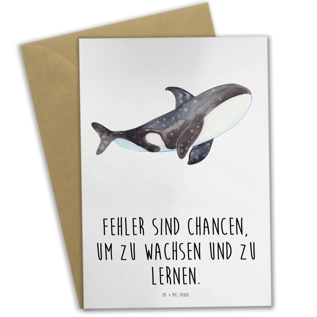 Greetings card Fehler sind Chancen, um zu wachsen und zu lernen. Einladungskarte, Hochzeitskarte, Ansichtskarten, Klappkarte, Karte, Glückwunschkarte, Geburtstagskarte, Grußkarte