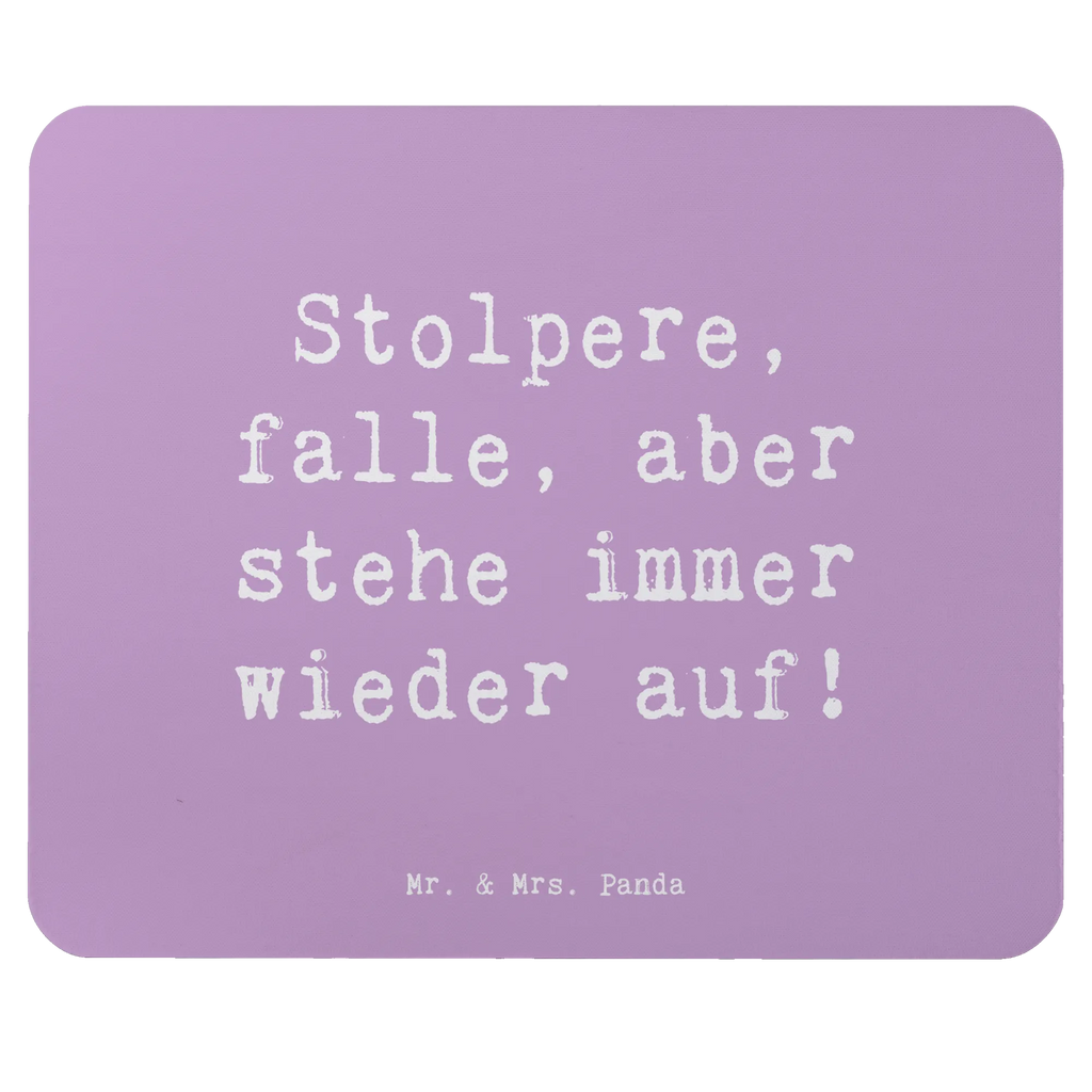 Mouse mat Saying Stolpere, falle, aber stehe immer wieder auf! Einzigartiges Mauspad, Arbeitszimmer, Mousepad, Mauspad, PC Zubehör, Büroausstattung, Computer zubehör, Mausunterlage, Designer Mauspad, Mauspad Büro