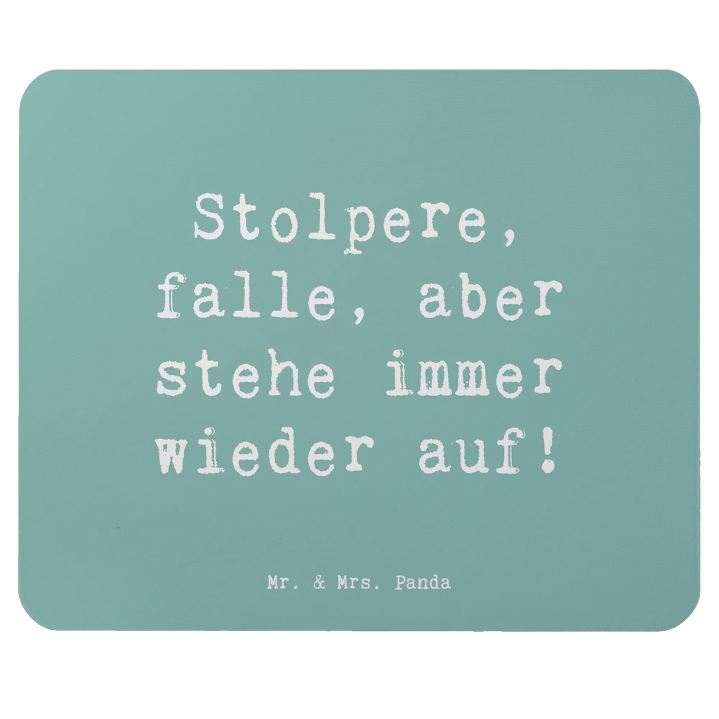 Mouse mat Saying Stolpere, falle, aber stehe immer wieder auf! Einzigartiges Mauspad, Arbeitszimmer, Mousepad, Mauspad, PC Zubehör, Büroausstattung, Computer zubehör, Mausunterlage, Designer Mauspad, Mauspad Büro