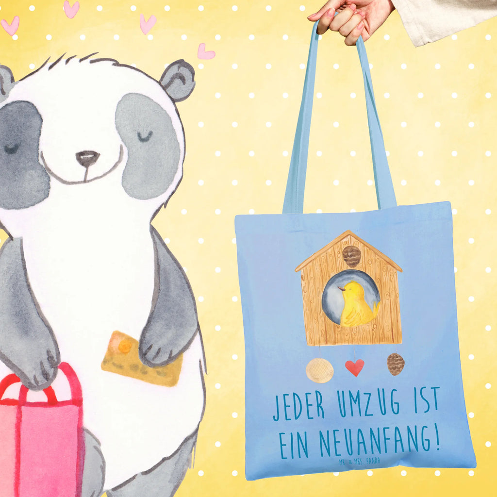 Tote bag Jeder Umzug ist ein Neuanfang! Umhängetasche, Beutel, Laptoptasche, Tragetasche, Shopper, Jutebeutel, Stofftasche, Jutetasche, Stoffbeutel, Badetasche, Beuteltasche, Tasche, Einkaufstasche, Strandtasche, Einkaufstüte, Schultertasche