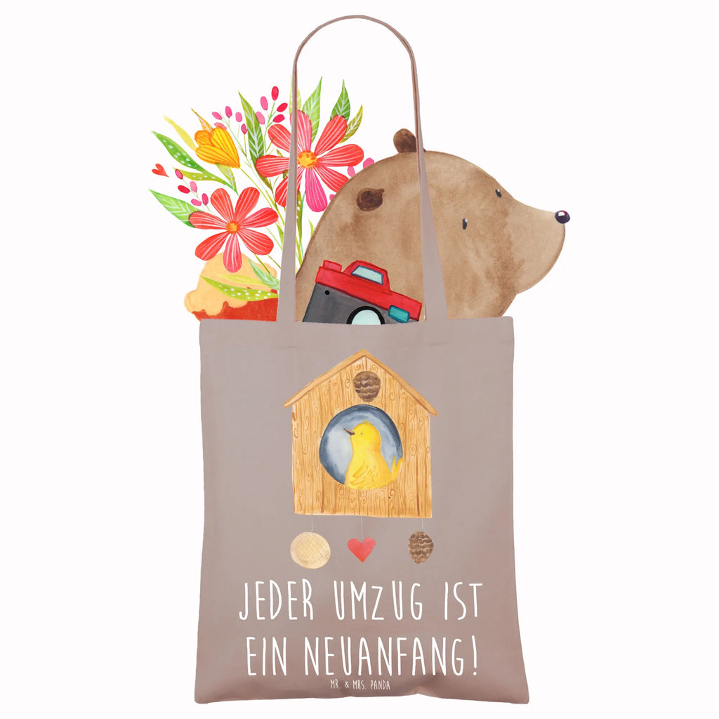 Tote bag Jeder Umzug ist ein Neuanfang! Umhängetasche, Beutel, Laptoptasche, Tragetasche, Shopper, Jutebeutel, Stofftasche, Jutetasche, Stoffbeutel, Badetasche, Beuteltasche, Tasche, Einkaufstasche, Strandtasche, Einkaufstüte, Schultertasche