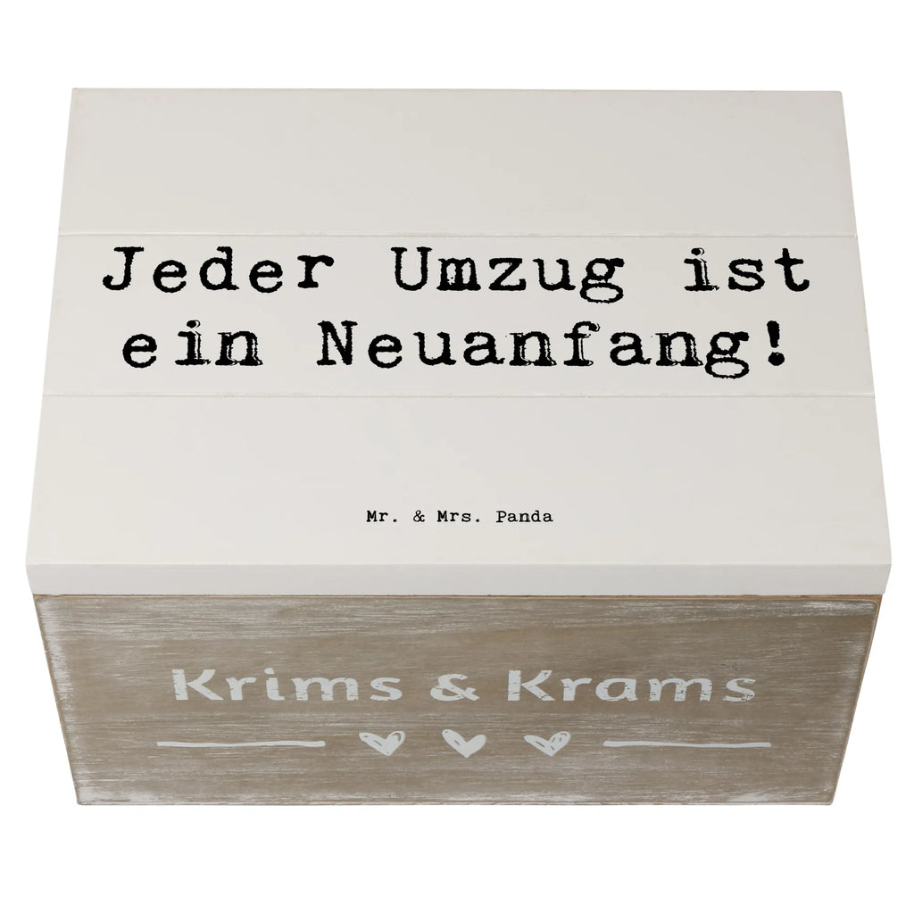 Holzkiste Spruch Umzug Neuanfang Schatzkiste, XXL, Truhe, Kiste, Erinnerungsbox, Aufbewahrungsbox, Erinnerungskiste, Holzkiste, Geschenkbox, Dekokiste, Schatulle, Geschenkdose