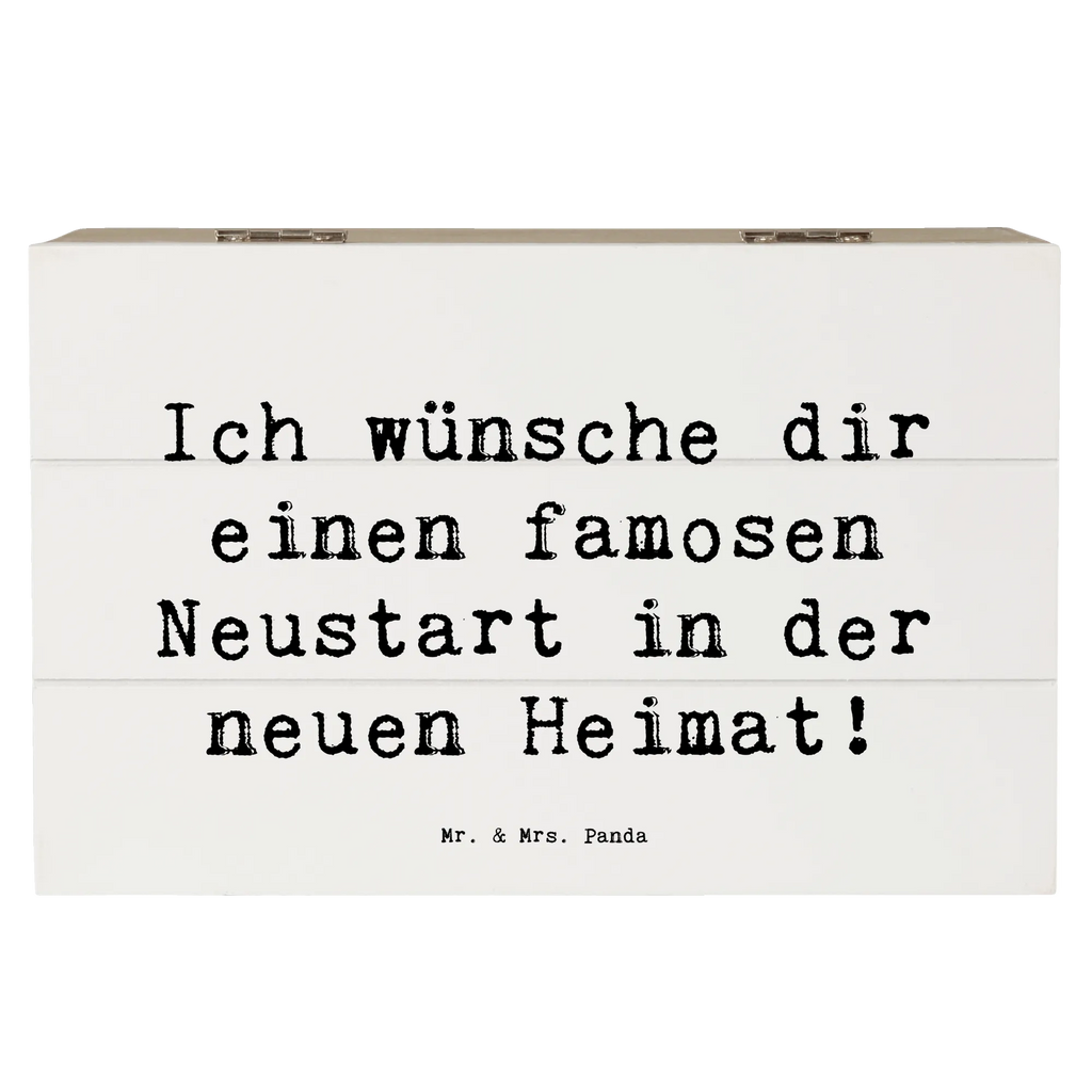 Holzkiste Spruch Neustart Umzug Erinnerungskiste, Truhe, Holzkiste, Geschenkdose, Dekokiste, Erinnerungsbox, Aufbewahrungsbox, Schatulle, Schatzkiste, Geschenkbox, Kiste, XXL, sprüche, zitate, spruch kollektion, inspiration, motivation, lebensweisheiten, geschenkideen, wanddeko, wohnaccessoires, sprüche sammlung, schöne sprüche, glück, liebe, freude, lächeln, alltag verschönern, nachhaltige geschenke, dekoration, kreativ, einzigartig, shopify, mr and mrs panda