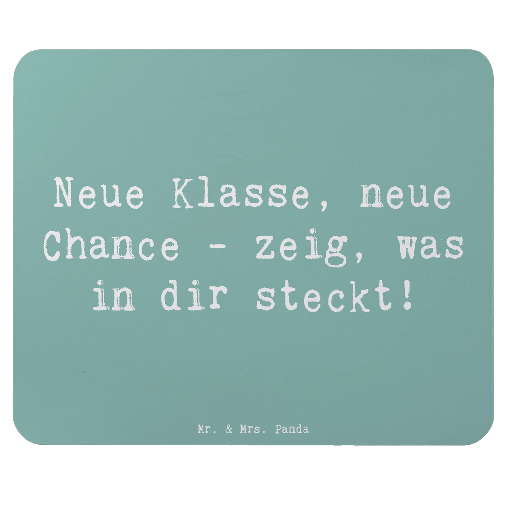 Mouse mat Saying Neue Klasse, neue Chance - zeig, was in dir steckt! Büroausstattung, Einzigartiges Mauspad, Arbeitszimmer, Mauspad Büro, PC Zubehör, Computer zubehör, Designer Mauspad, Mousepad, Mausunterlage, Mauspad