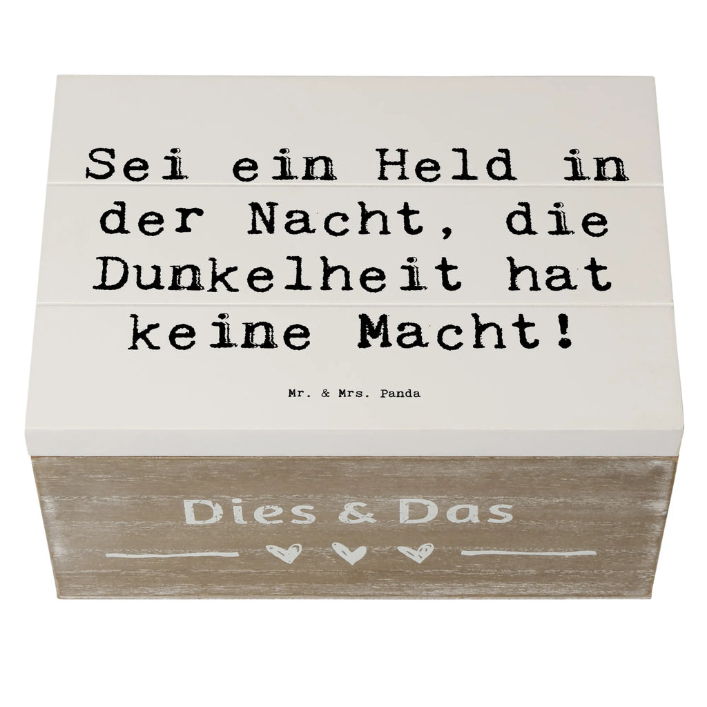 Holzkiste Spruch Angst vor Dunkelheit überwinden Erinnerungskiste, Geschenkdose, Aufbewahrungsbox, Kiste, Erinnerungsbox, Holzkiste, Schatzkiste, Truhe, Geschenkbox, XXL, Schatulle, Dekokiste