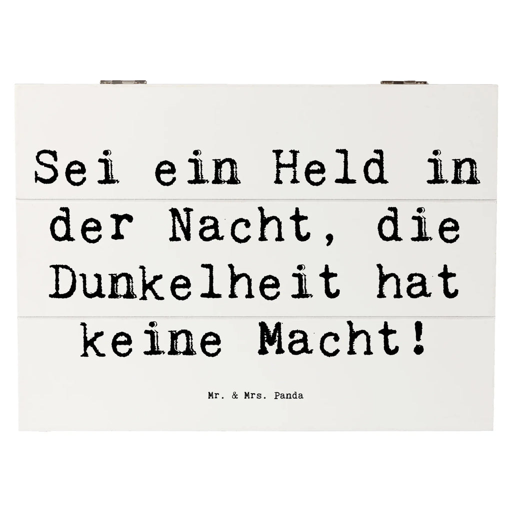 Holzkiste Spruch Angst vor Dunkelheit überwinden Erinnerungskiste, Geschenkdose, Aufbewahrungsbox, Kiste, Erinnerungsbox, Holzkiste, Schatzkiste, Truhe, Geschenkbox, XXL, Schatulle, Dekokiste