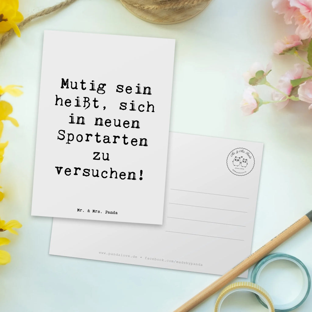 Postkarte Spruch Neue Sportart versuchen Grußkarte, Postkarte, Ansichtskarten, Einladungskarte, Ansichtskarte, Einladungskarten Geburtstag, Einladung, Geschenkkarte, Karte, Einladung Geburtstag, Dankeskarte, Geburtstagskarte