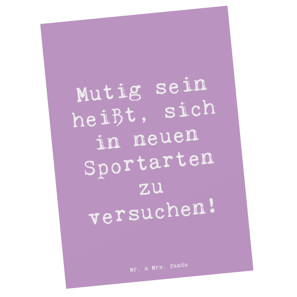 Postkarte Spruch Neue Sportart versuchen Grußkarte, Postkarte, Ansichtskarten, Einladungskarte, Ansichtskarte, Einladungskarten Geburtstag, Einladung, Geschenkkarte, Karte, Einladung Geburtstag, Dankeskarte, Geburtstagskarte