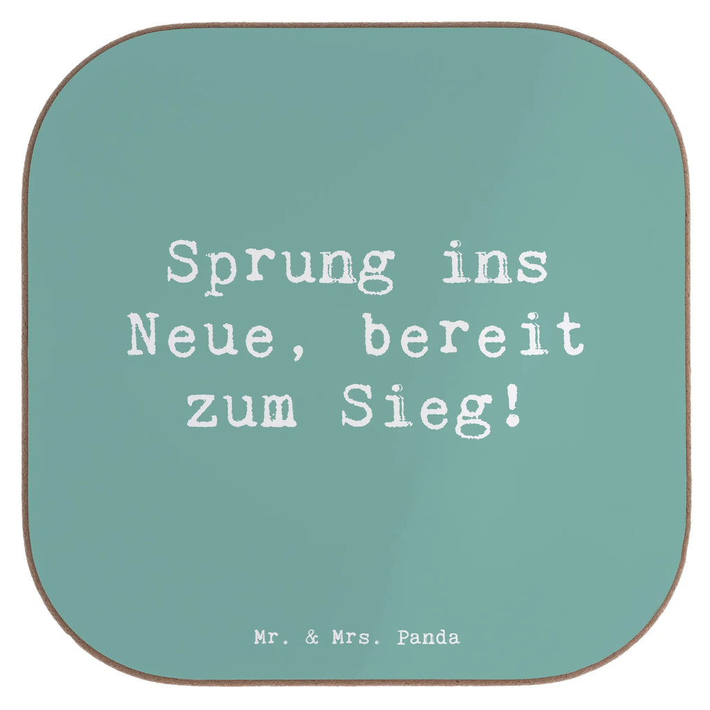Square coaster Saying Sprung ins Neue, bereit zum Sieg! Getränkeuntersetzer, Glasuntersetzer, Bierdeckel, Untersetzer, Holzuntersetzer, Untersetzer Holz, Tassen Untersetzer, Untersetzer für Gläser, Korkuntersetzer, Untersetzer Gläser, Untersetzer Design, Untersetzer aus Holz