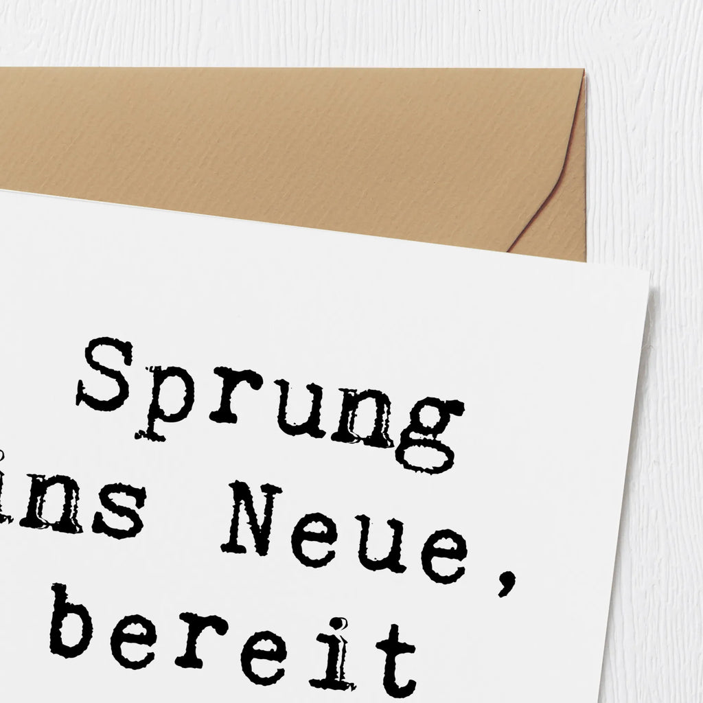 Deluxe Card Saying Sprung ins Neue, bereit zum Sieg! doppelkarte, Grußkarte, anlasskarte, faltkarte, Klappkarte, Glückwunschkarte, Dekoration, sprüche, zitate, spruch kollektion, inspiration, motivation, lebensweisheiten, geschenkideen, wanddeko, wohnaccessoires, sprüche sammlung, schöne sprüche, glück, liebe, freude, Lächeln, alltag verschönern, nachhaltige geschenke, Kreativ, Einzigartig, shopify, mr and mrs panda