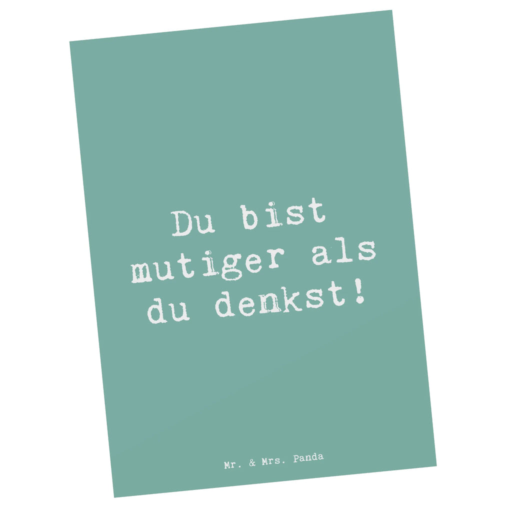 Postcard Saying Du bist mutiger als du denkst! Einladungskarte, Einladungskarten Geburtstag, Einladung, Ansichtskarten, Karte, Geschenkkarte, Geburtstagskarte, Postkarte, Ansichtskarte, Einladung Geburtstag, Dankeskarte, Grußkarte