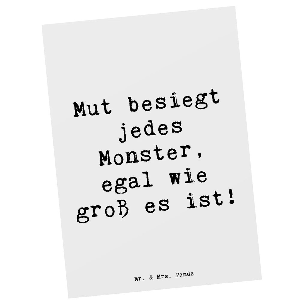 Postkarte Spruch Ängste vor Monstern besiegen Postkarte, Karte, Grußkarte, Geschenkkarte, Ansichtskarten, Einladung Geburtstag, Einladungskarte, Dankeskarte, Geburtstagskarte, Ansichtskarte, Einladungskarten Geburtstag, Einladung