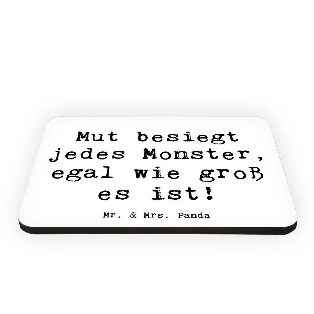 Magnet Spruch Ängste vor Monstern besiegen Dekomagnet, Motivmagnete, Kühlschrank Dekoration, Whiteboard Magnet, Souvenir Magnet, Kühlschrankmagnet, Pinnwandmagnet, Notiz Magnet, sprüche, zitate, spruch kollektion, inspiration, motivation, lebensweisheiten, geschenkideen, wanddeko, wohnaccessoires, sprüche sammlung, schöne sprüche, glück, liebe, freude, lächeln, alltag verschönern, nachhaltige geschenke, dekoration, kreativ, einzigartig, shopify, mr and mrs panda