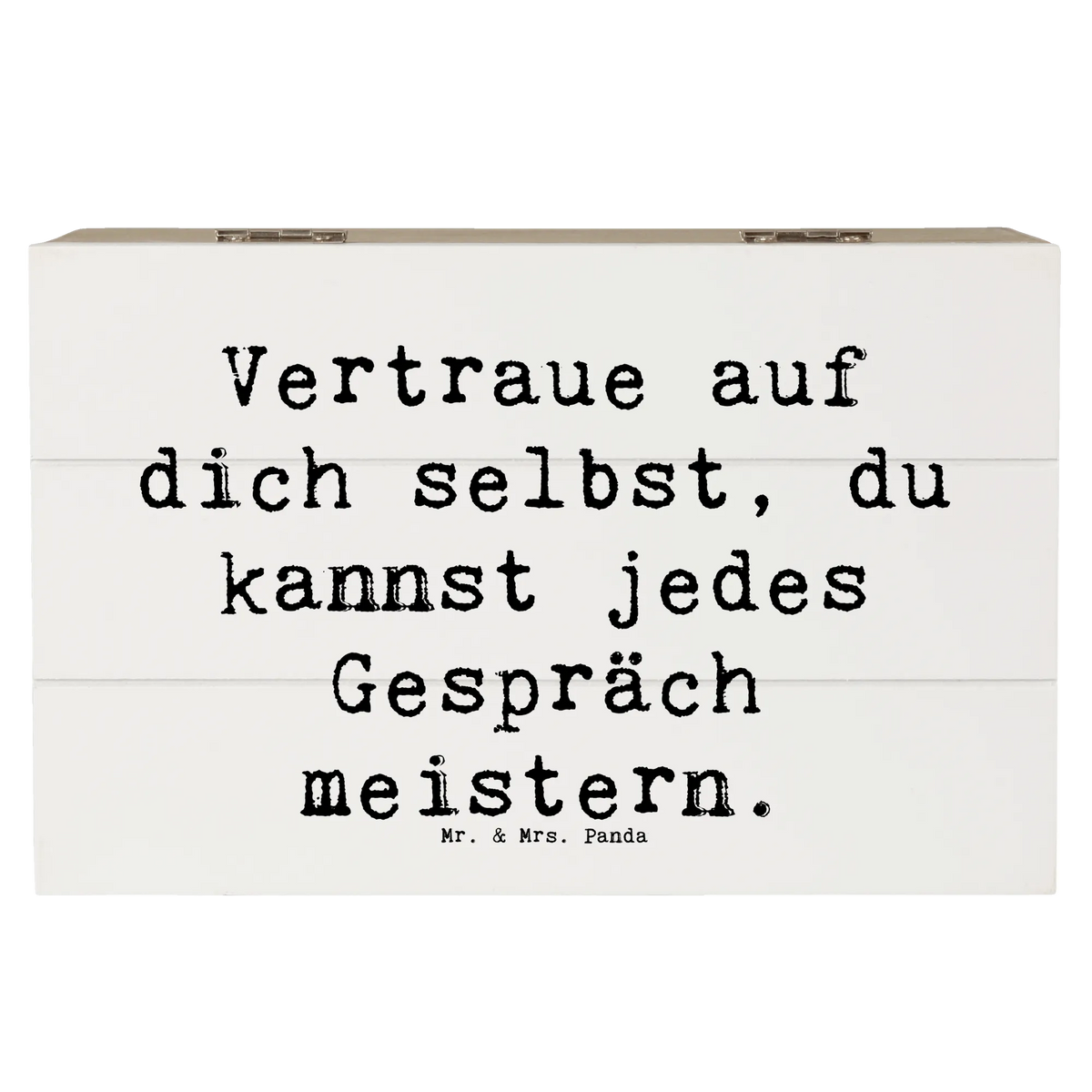 Wooden chest Saying Vertraue auf dich selbst, du kannst jedes Gespräch meistern. Erinnerungskiste, geschenkbox holz, fotokiste, schmucktruhe, fotobox, Erinnerungsbox, Kiste, aufbewahrungskiste mit deckel, box holz, Holztruhe, schatztruhe, Holzbox, Holz Aufbewahrungsbox, holzschatulle, Schatzkiste, Aufbewahrungsbox Holz, schmuckkiste, Aufbewahrungsbox aus Holz, holzschachtel, Schatulle, Aufbewahrungskiste, Truhe, Box aus Holz, Holzkiste, Aufbewahrungstruhe, schmuckbox, geschenkbox mit deckel, holzkästchen, truhe mit deckel, Holzbox mit Deckel, Holzkiste mit Deckel, kiste holz, erinnerungsbox holz, truhe holz, geschenkkiste, schatzkiste holz, Kiste mit Deckel, Geschenkbox, Box, wanddeko, Dekoration, sprüche, zitate, spruch kollektion, inspiration, motivation, lebensweisheiten, geschenkideen, wohnaccessoires, sprüche sammlung, schöne sprüche, glück, liebe, freude, Lächeln, alltag verschönern, nachhaltige geschenke, Kreativ, Einzigartig, shopify, mr and mrs panda