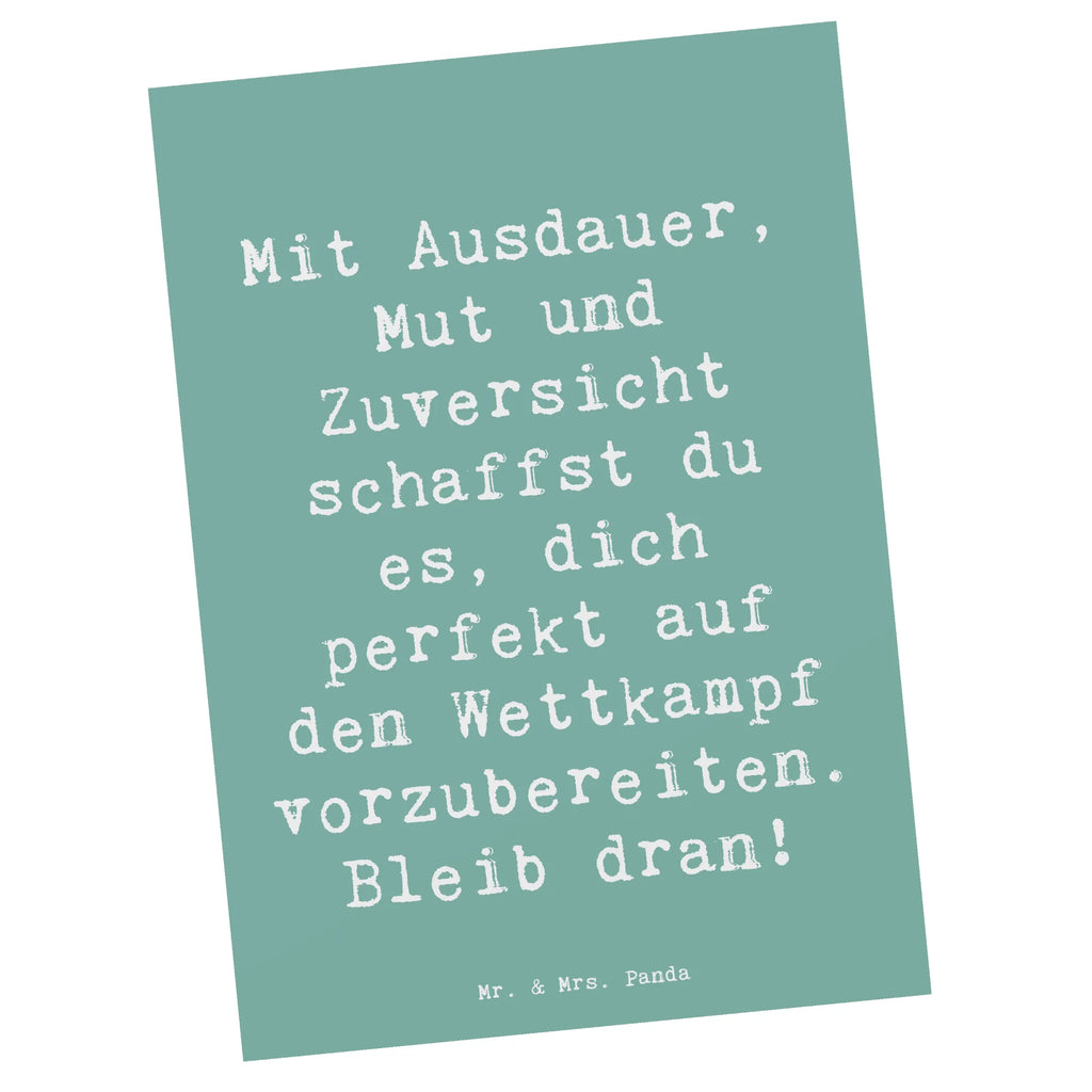 Postkarte Spruch Wettkampfvorbereitung meistern Ansichtskarten, Postkarte, Grußkarte, Geburtstagskarte, Dankeskarte, Einladungskarte, Karte, Einladungskarten Geburtstag, Ansichtskarte, Einladung Geburtstag, Geschenkkarte, Einladung