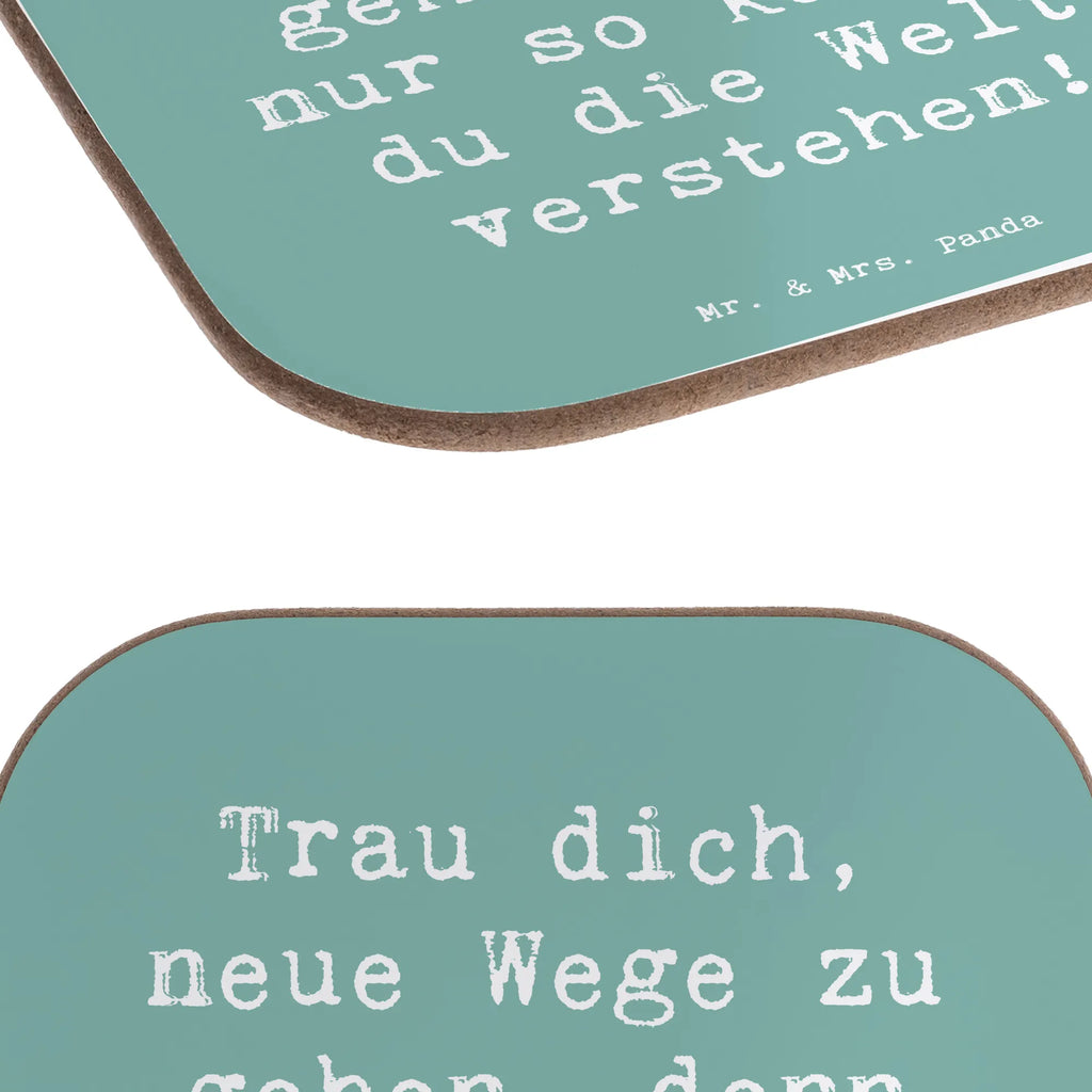 Square coaster Saying Trau dich, neue Wege zu gehen, denn nur so kannst du die Welt verstehen! Untersetzer aus Holz, Tassen Untersetzer, Untersetzer Design, Glasuntersetzer, Untersetzer, Untersetzer für Gläser, Holzuntersetzer, Bierdeckel, Untersetzer Gläser, Getränkeuntersetzer, Korkuntersetzer, Untersetzer Holz