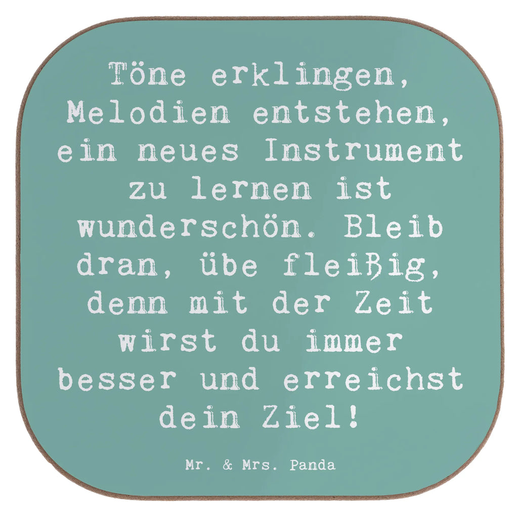 Square coaster Saying Töne erklingen, Melodien entstehen, ein neues Instrument zu lernen ist wunderschön. Bleib dran, übe fleißig, denn mit der Zeit wirst du immer besser und erreichst dein Ziel! Untersetzer für Gläser, Korkuntersetzer, Untersetzer Holz, Glasuntersetzer, Untersetzer Gläser, Holzuntersetzer, Untersetzer aus Holz, Tassen Untersetzer, Bierdeckel, Untersetzer Design, Untersetzer, Getränkeuntersetzer