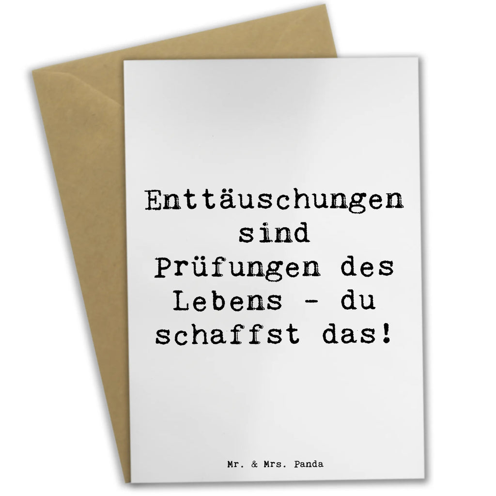 Grußkarte Spruch Mit Enttäuschungen umgehen Ansichtskarten, Hochzeitskarte, Glückwunschkarte, Klappkarte, Karte, Geburtstagskarte, Grußkarte, Einladungskarte