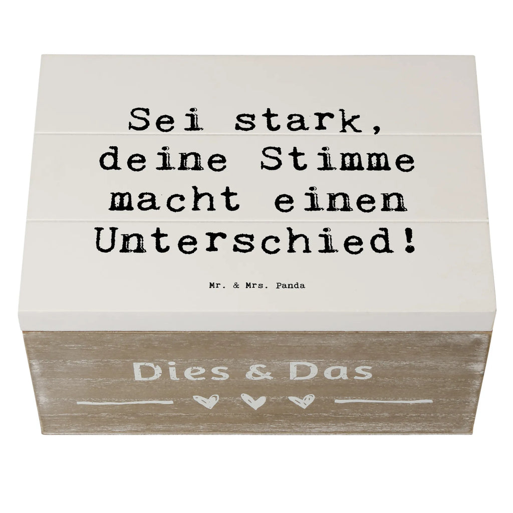 Holzkiste Spruch Deine Stimme zählt Schatzkiste, Kiste, Holzkiste, Erinnerungskiste, Truhe, Dekokiste, Erinnerungsbox, Aufbewahrungsbox, XXL, Schatulle, Geschenkdose, Geschenkbox