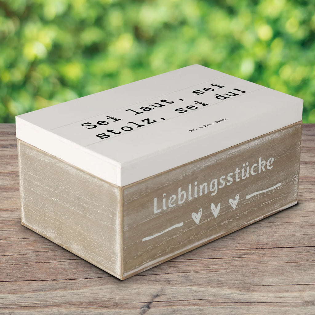 Holzkiste Spruch Sei du Mutig Erinnerungsbox, Schatulle, XXL, Dekokiste, Kiste, Schatzkiste, Aufbewahrungsbox, Holzkiste, Geschenkdose, Geschenkbox, Erinnerungskiste, Truhe